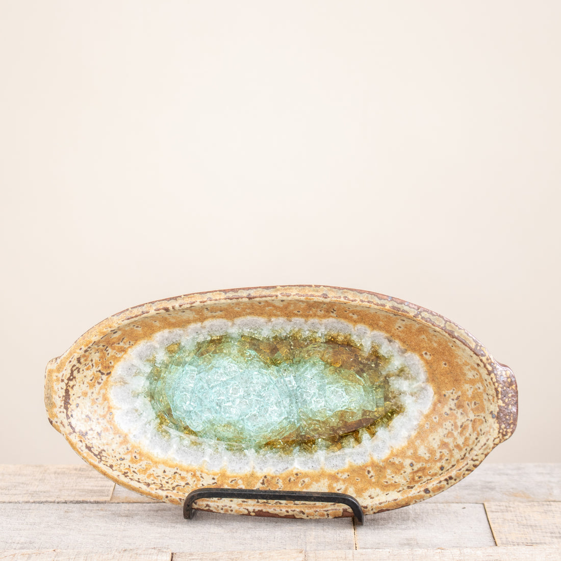 Oval Dish with Glass