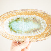 Oval Dish with Glass