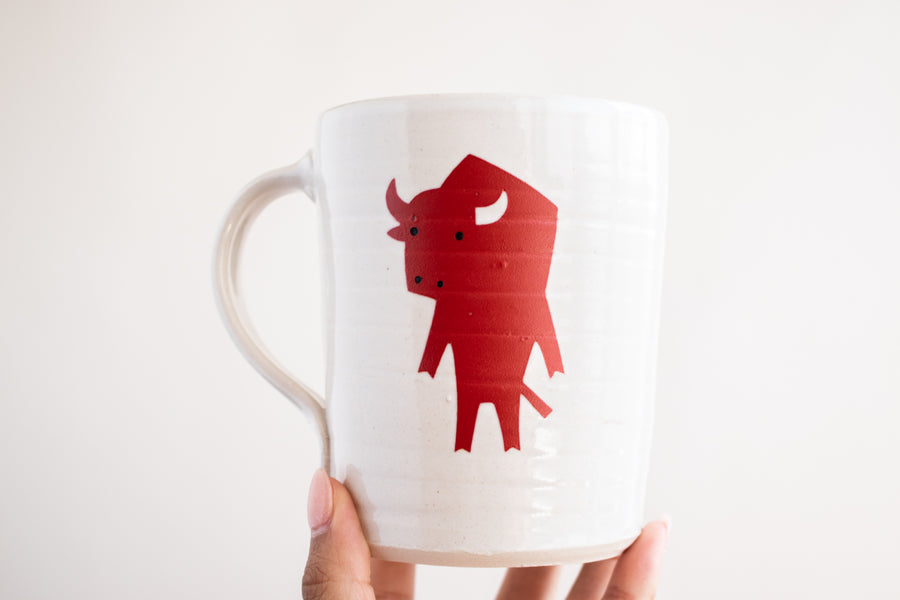 Bison Character Coffee Mug
