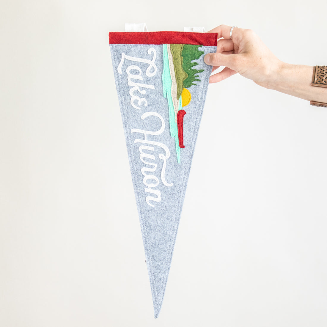 Lake Huron Canoe Pennant | Rundle Grey