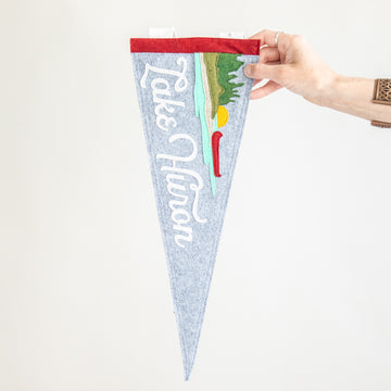 Lake Huron Canoe Pennant | Rundle Grey