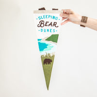 Sleeping Bear Dunes Pennant | Ivory