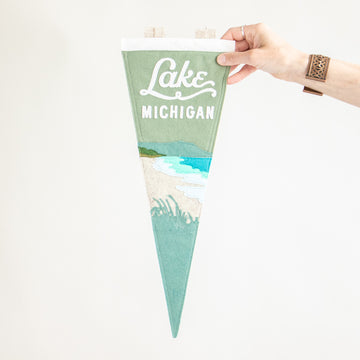 Lake Michigan Pennant | Eucalyptus