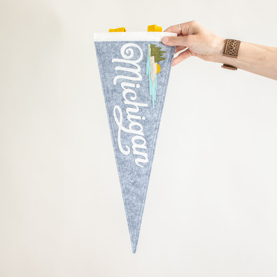 Michigan Pennant | Rundle Grey