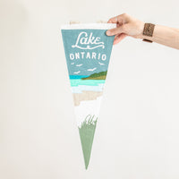 Lake Ontario Pennant | Slate Blue