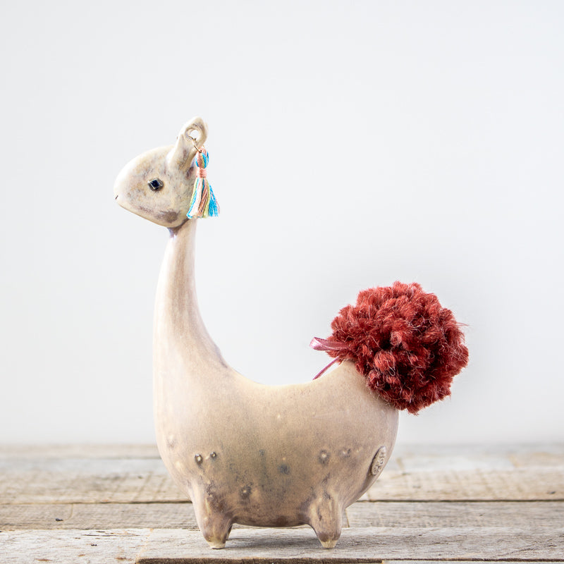 Ceramic Llama Planter (Multiple Colors)