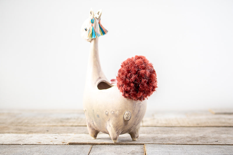 Ceramic Llama Planter (Multiple Colors)