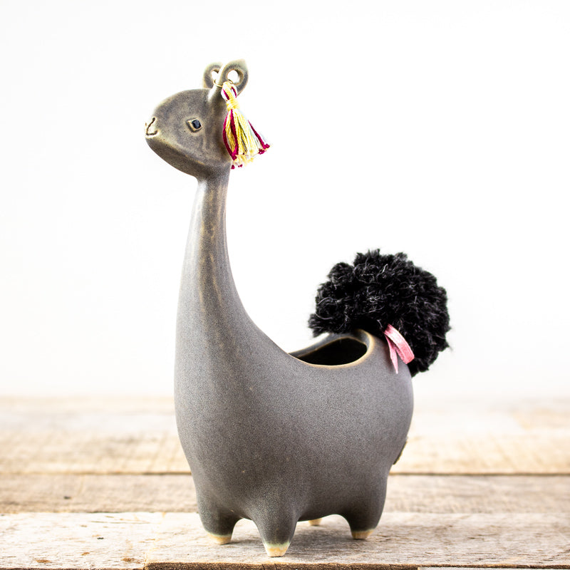 Ceramic Llama Planter (Multiple Colors)