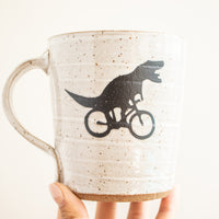 T-Rex on a Bike Mug