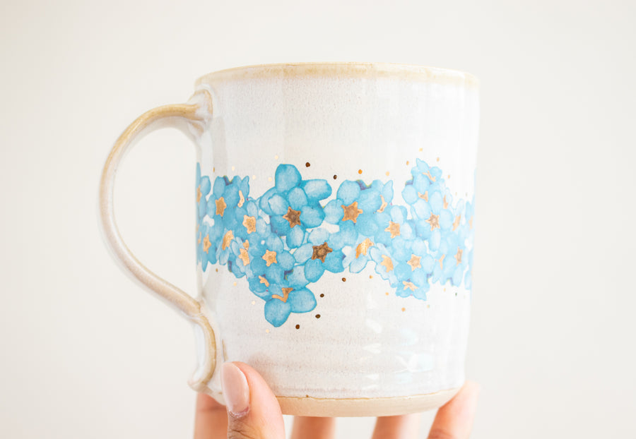 Forget Me Not in Blue Mug