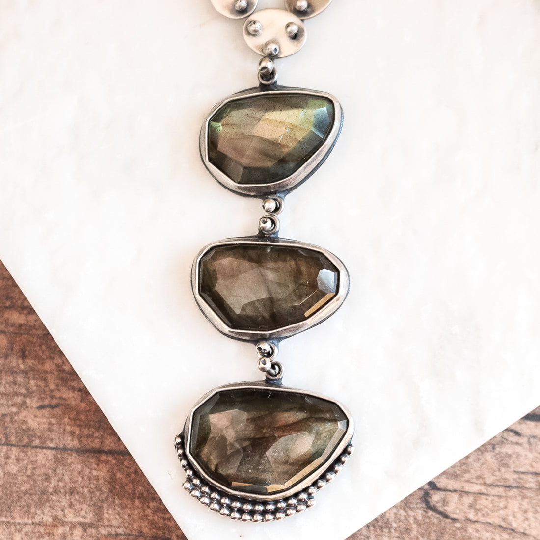 Labradorite Cairn Necklace No. 3