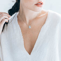 Marble Silver Necklace