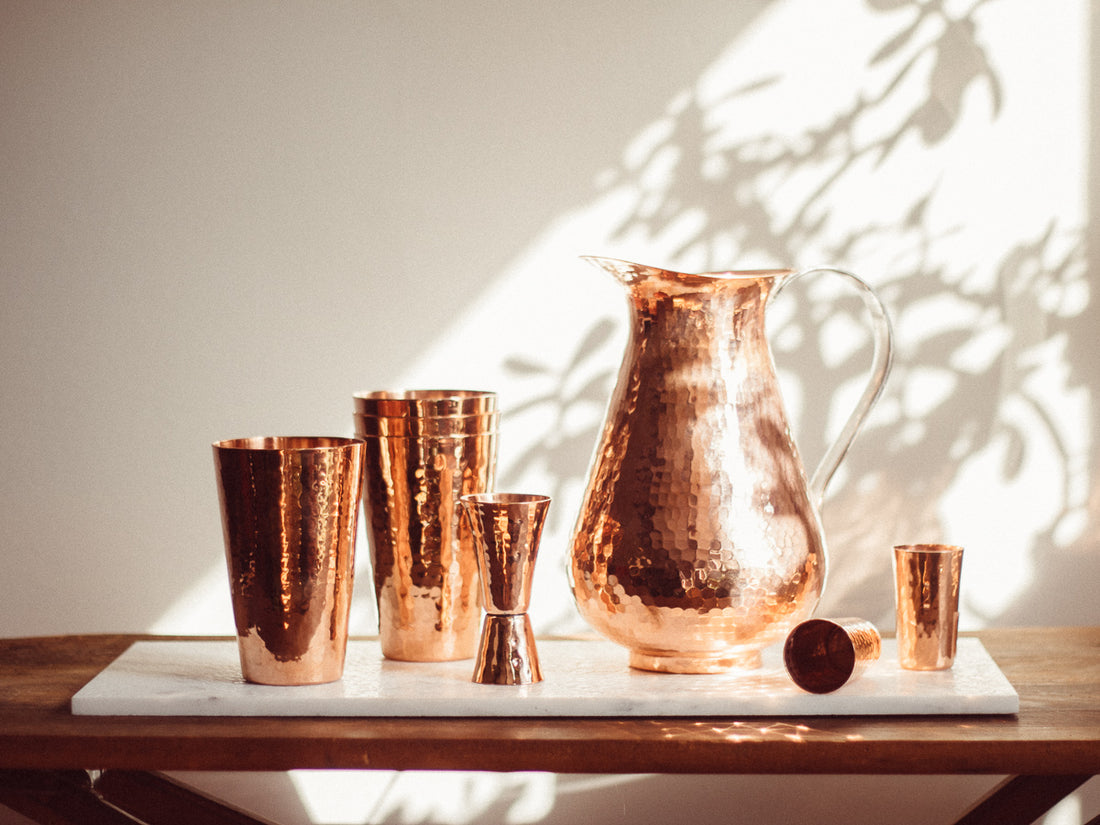 Sertodo Copper  Hammered Copper Jigger – The Artisan's Bench