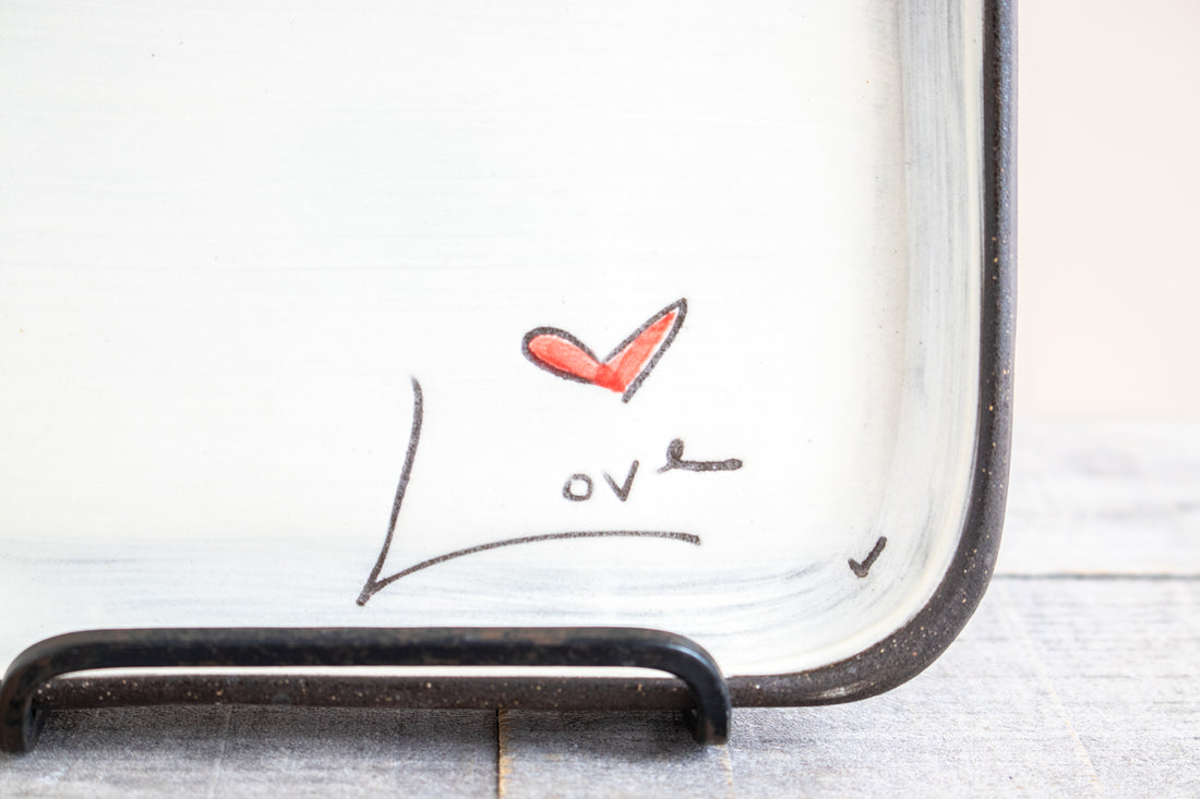 Small Square Plate | Love (Word)