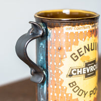 Oil Can Mug | Orange Chevy