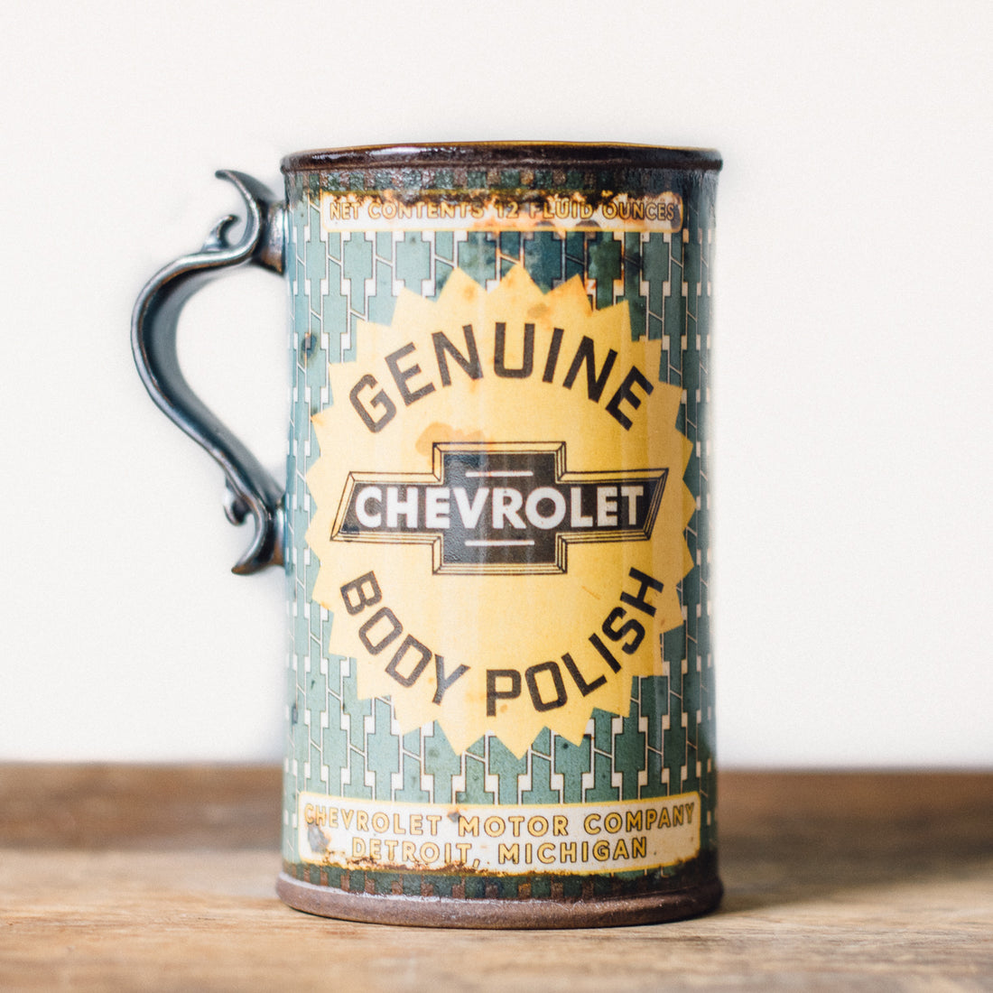 Oil Can Mug | Green Chevy