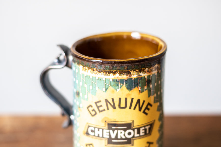 Chevy Oil Can 12oz Mug | Green
