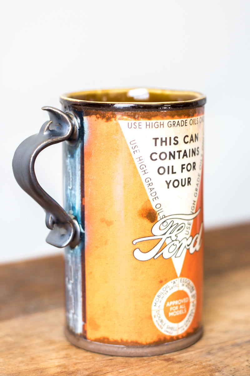 Oil Can Mug | Orange Ford