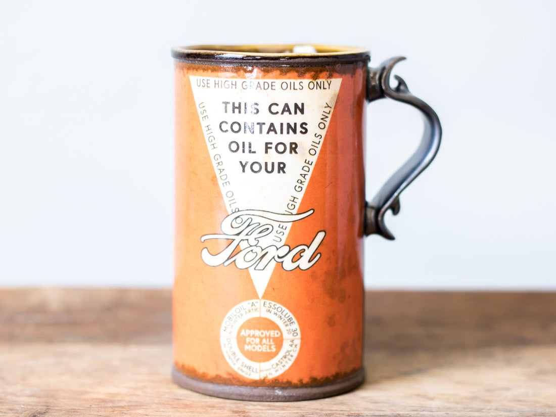 Ford Oil Can 12oz Mug | Orange