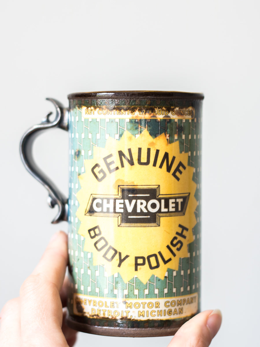 Chevy Oil Can 12oz Mug | Green