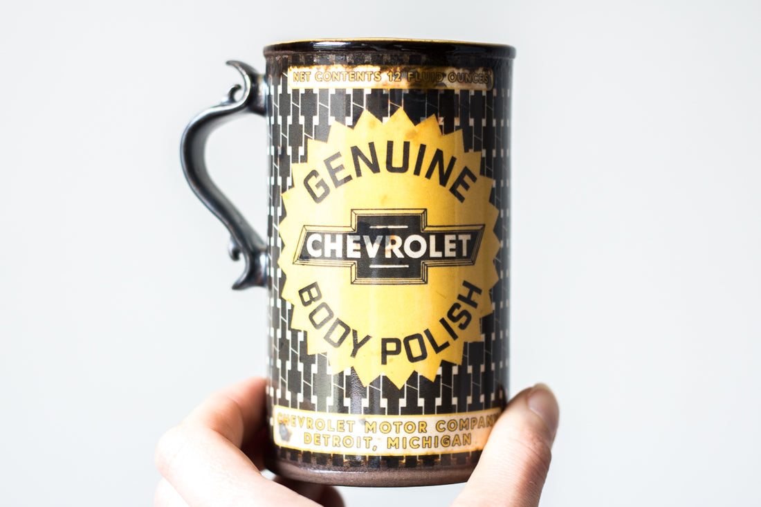 Chevy Oil Can 12oz Mug | Black