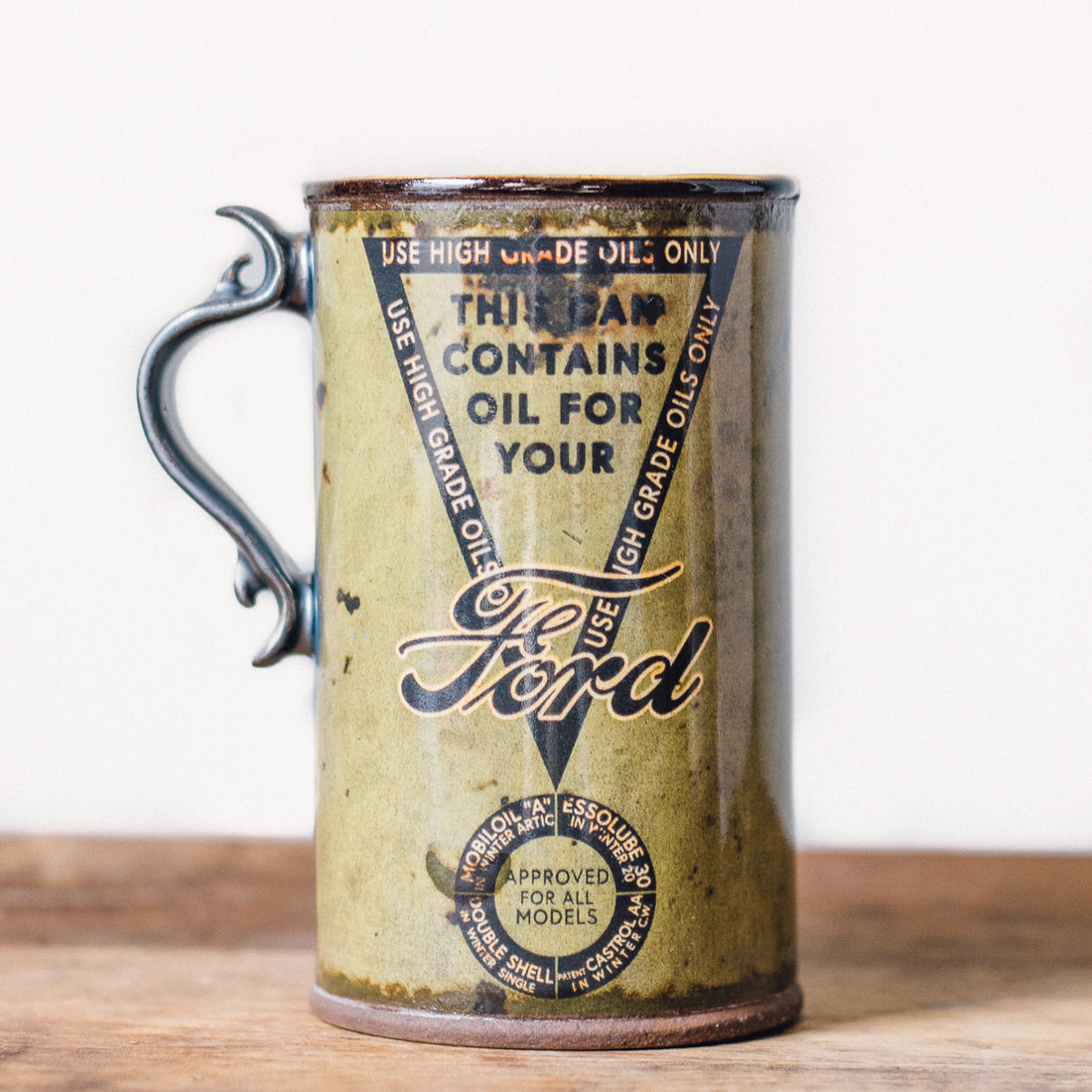 Ford Oil Can 12oz Mug | Green