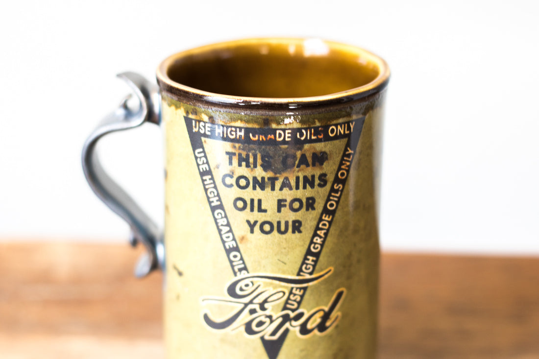 Ford Oil Can 12oz Mug | Green