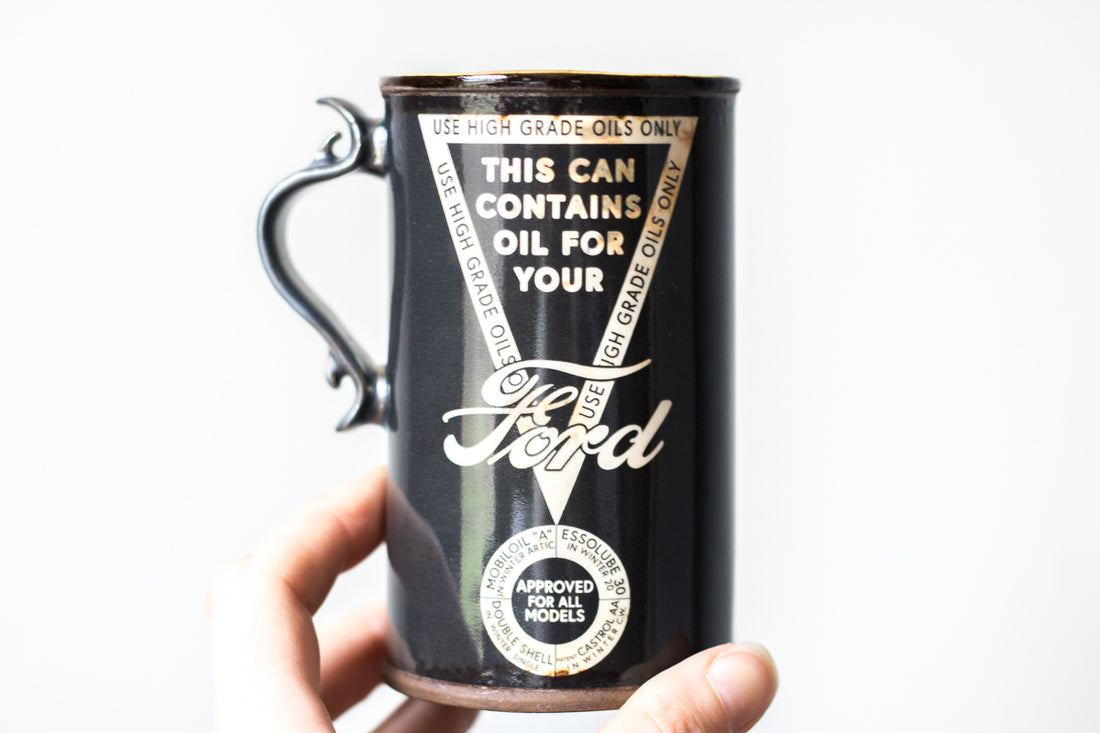 Oil Can Mug | Black Ford