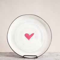 Large Round Plate | Love Heart