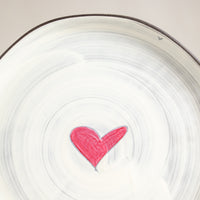 Large Round Plate | Love Heart