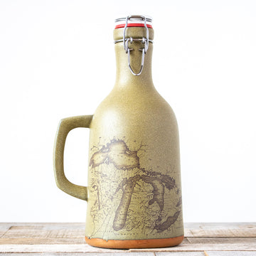 Michigan Map Growler | Moss