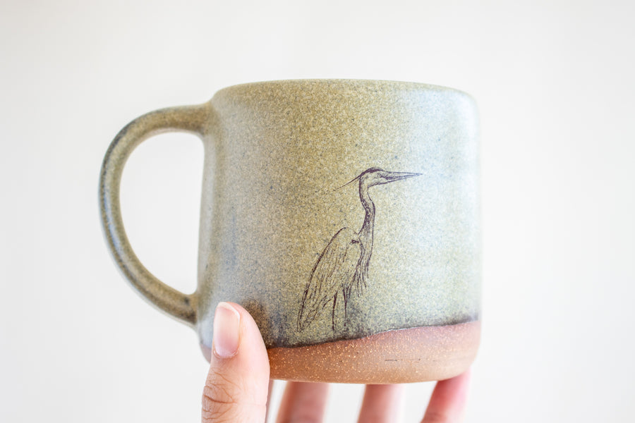 Heron Mug | Moss