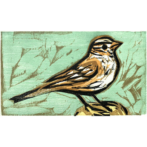 Little Sparrow 11x14 | Woodblock Print