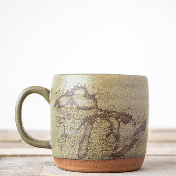 Michigan Map Mug | Green