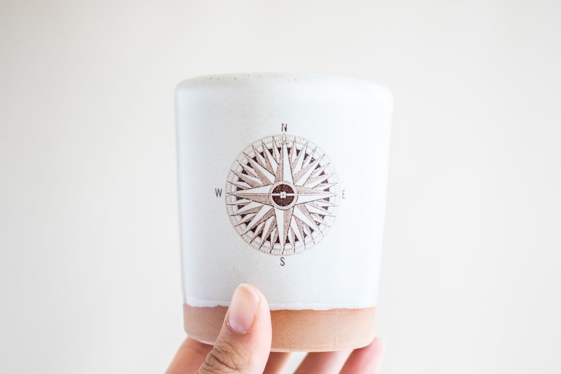 Compass Tumbler | Cream