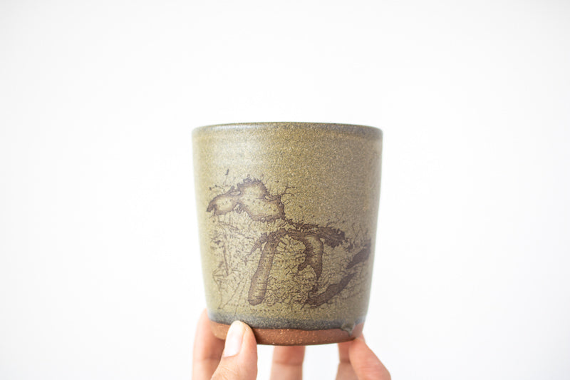 Michigan Map Tumbler | Moss