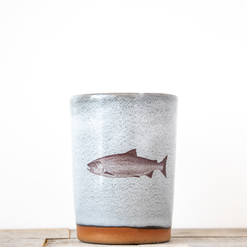 Salmon Fish Tumbler | Grey