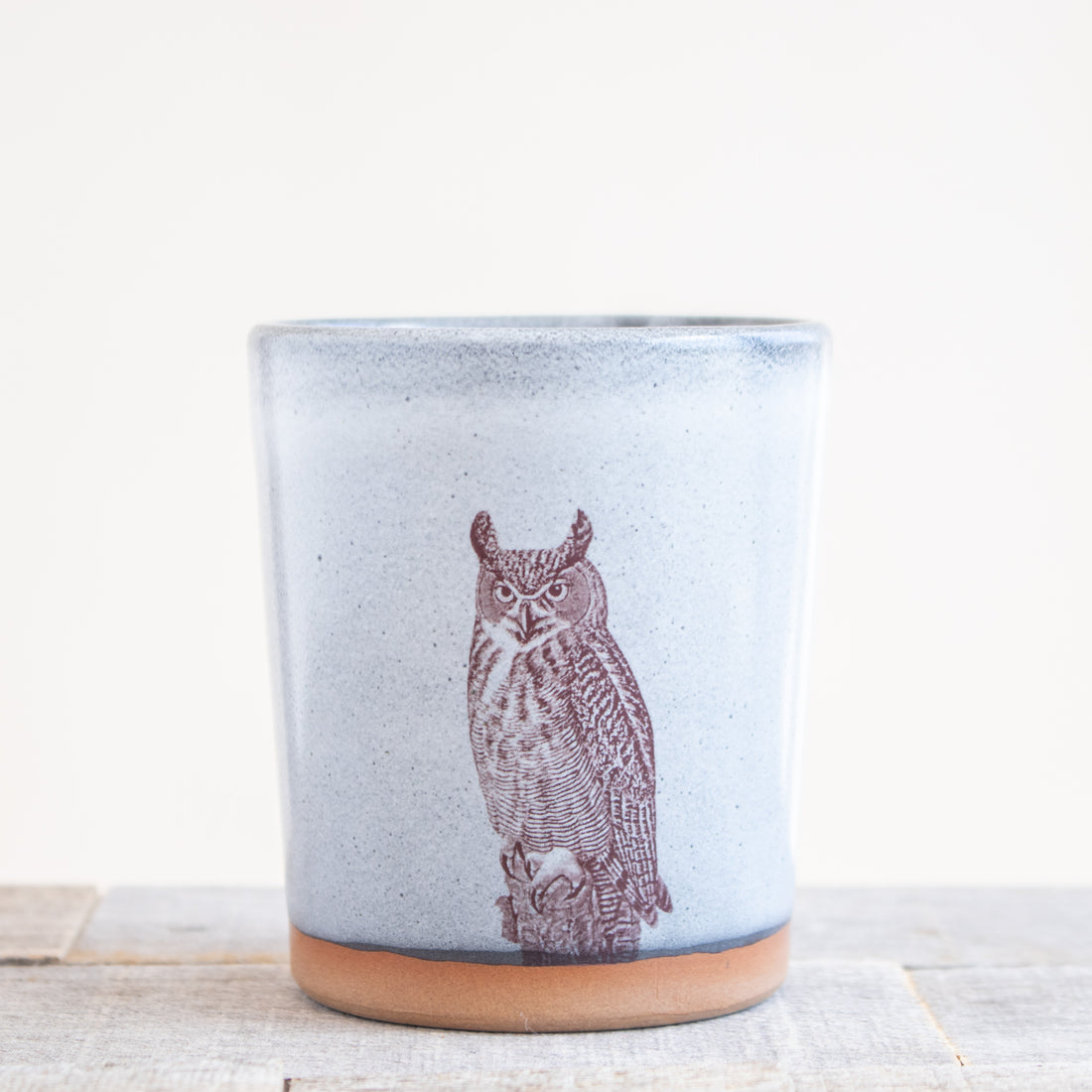 Horned Owl Tumbler | Grey