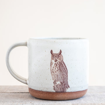 Horned Owl Mug | Cream