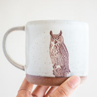 Horned Owl Mug | Cream