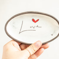 Oval Dish | Love (Word)