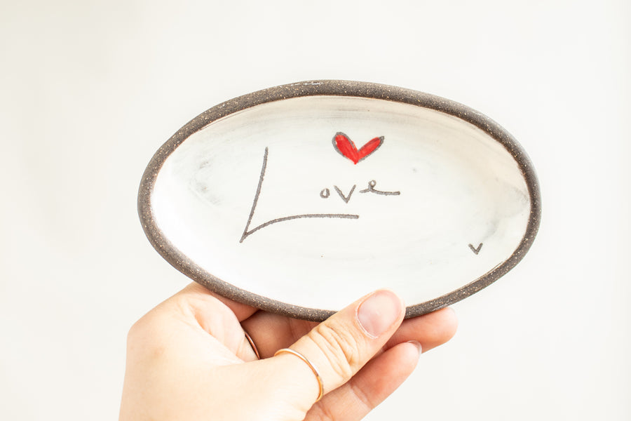 Oval Dish | Love (Word)
