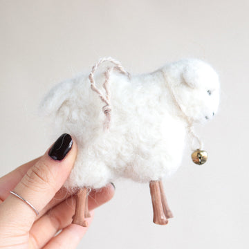 Sheep w/ Stick Legs Felt Ornament