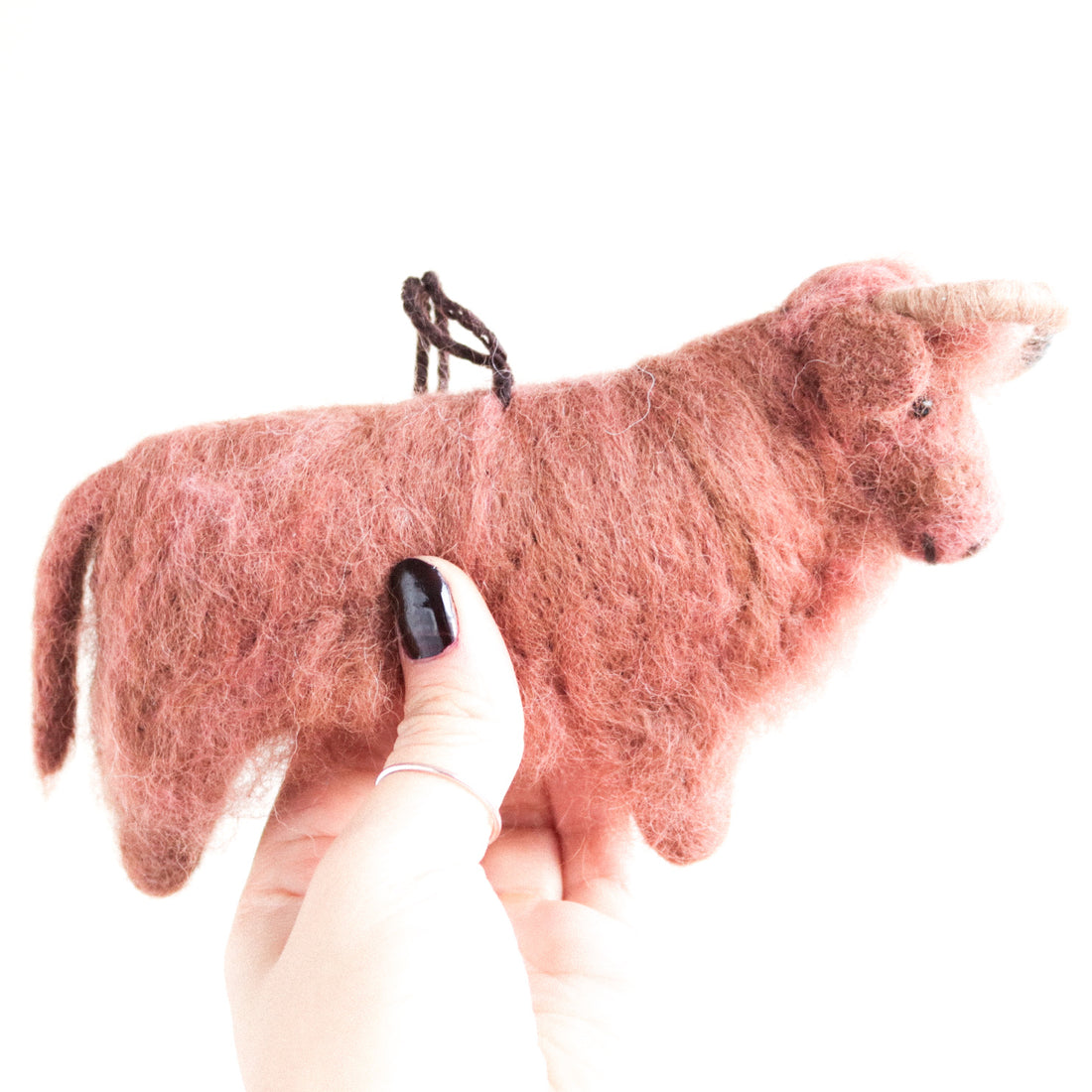 Highland Cow Felt Ornament