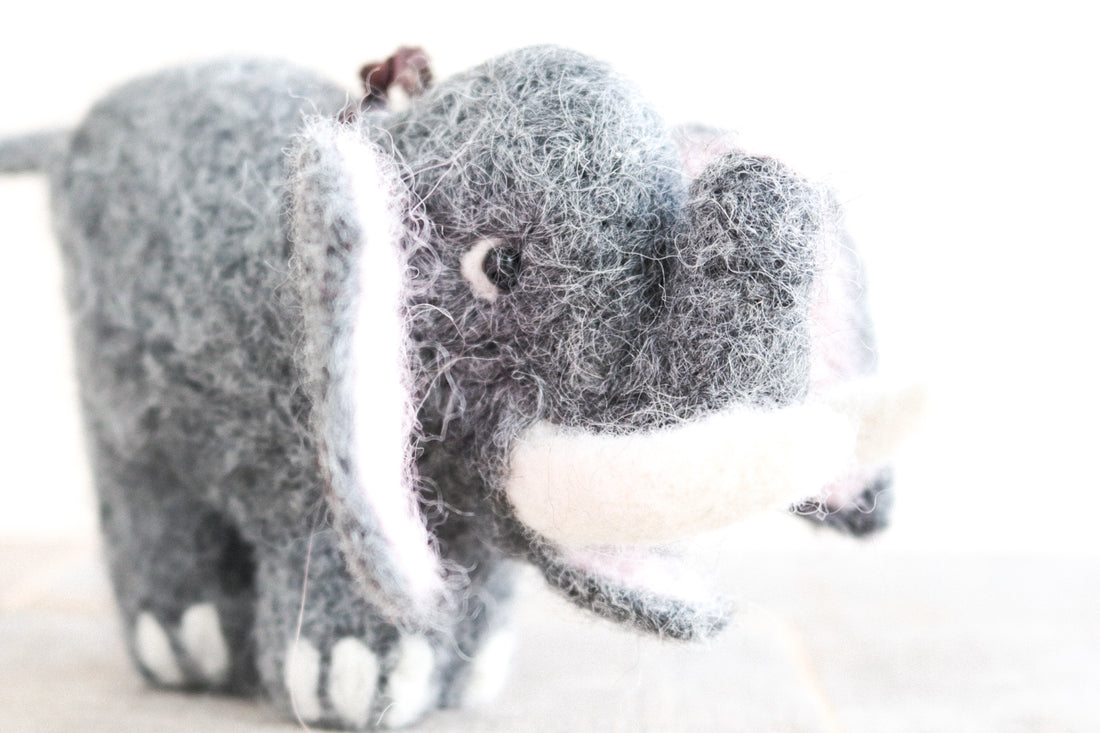 Big Elephant Felt Ornament
