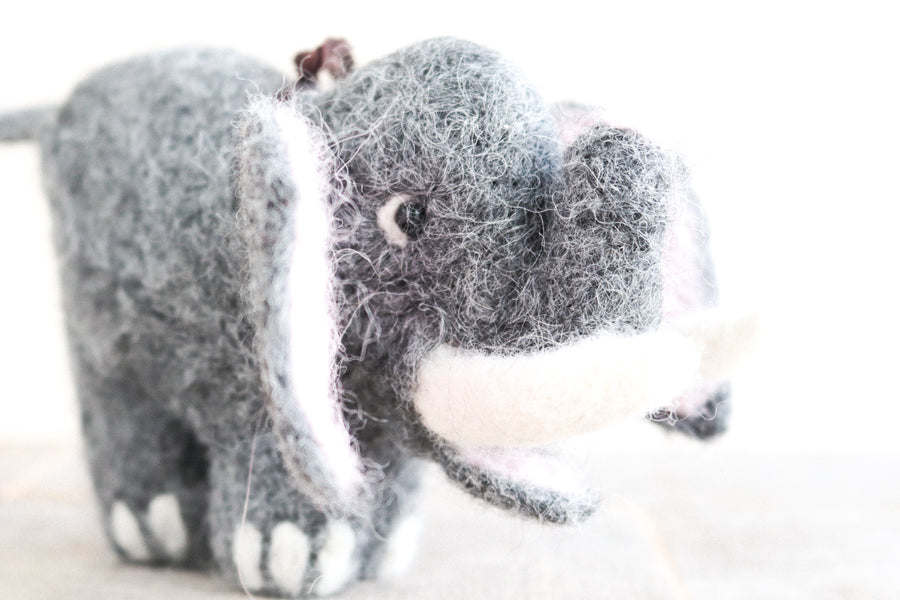 Big Elephant Felt Ornament