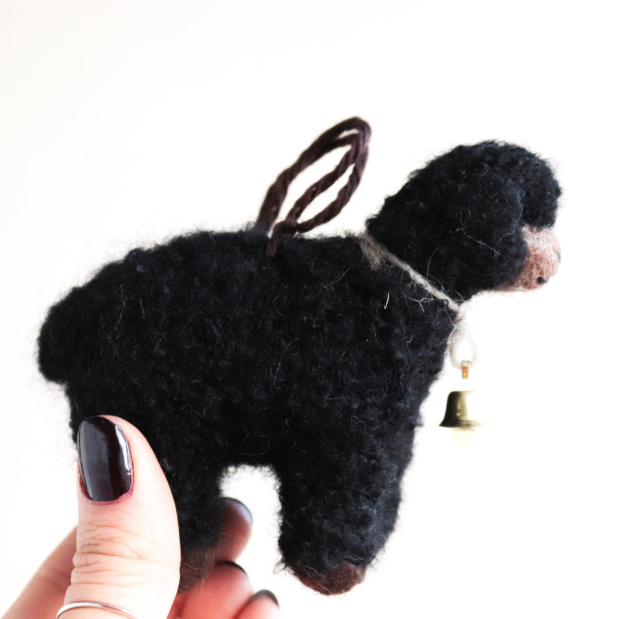 Black Sheep Felt Ornament