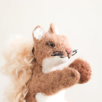 Brown Squirrel Felt Ornament
