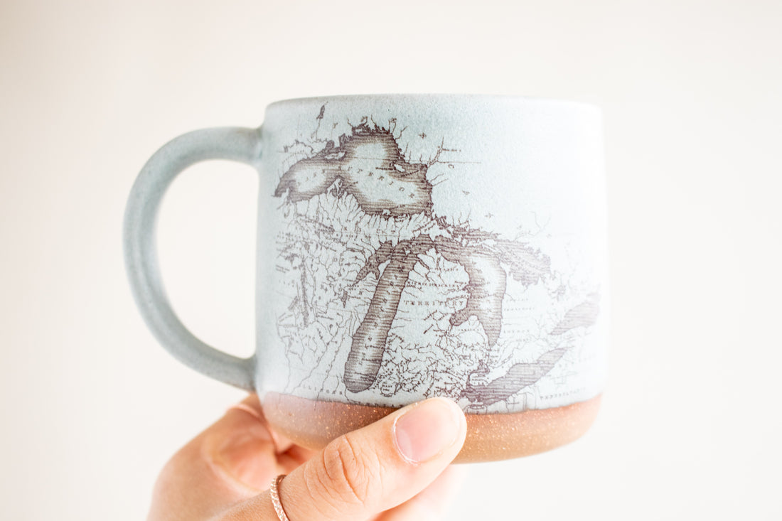 Michigan Map Mug | Slate