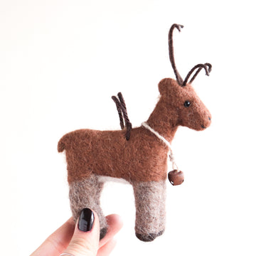 Reindeer Felt Ornament